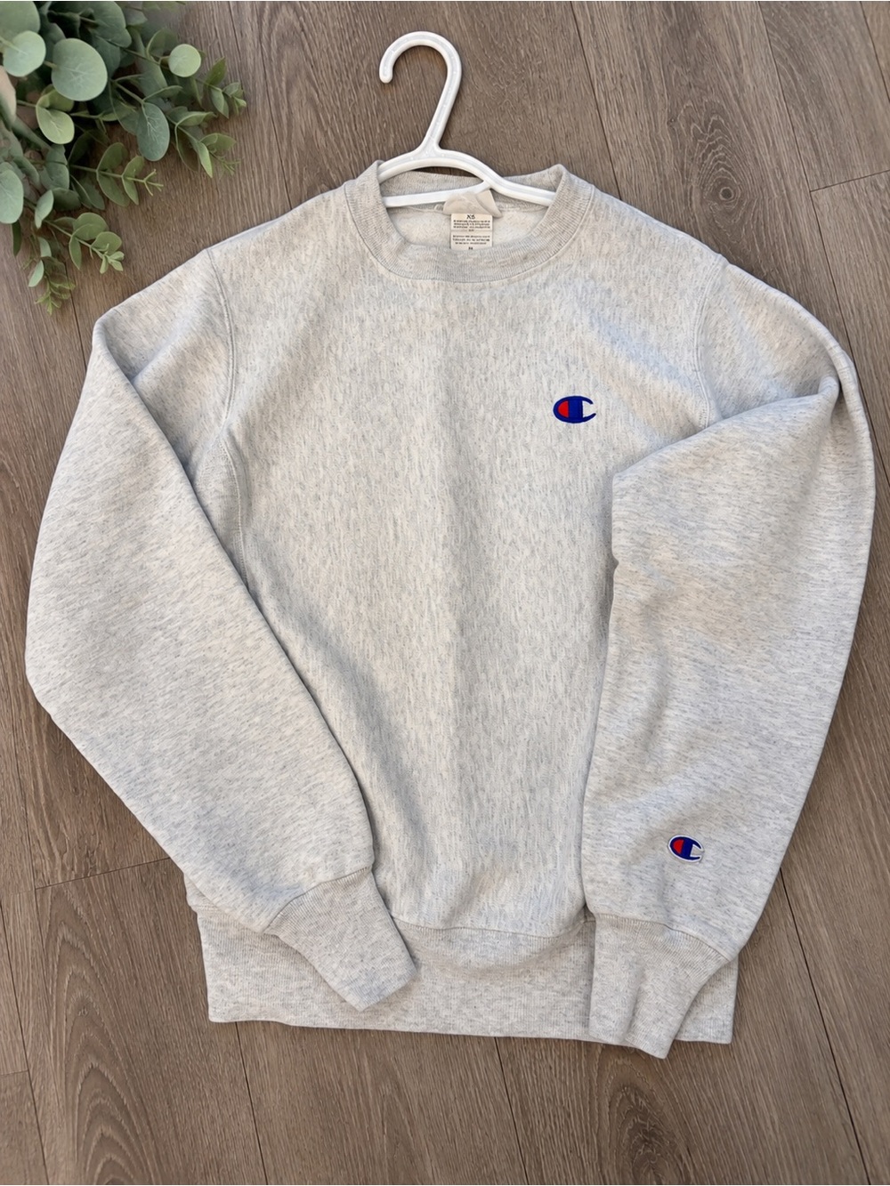 Champion Reverse Weave Grey Crewneck Sweatshirt XS